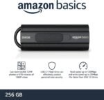 Ultra Fast USB 3.1 Flash Drive 128/256 GB , Retractable, High-Speed Data Transfer Storage Device, Black - Image 6